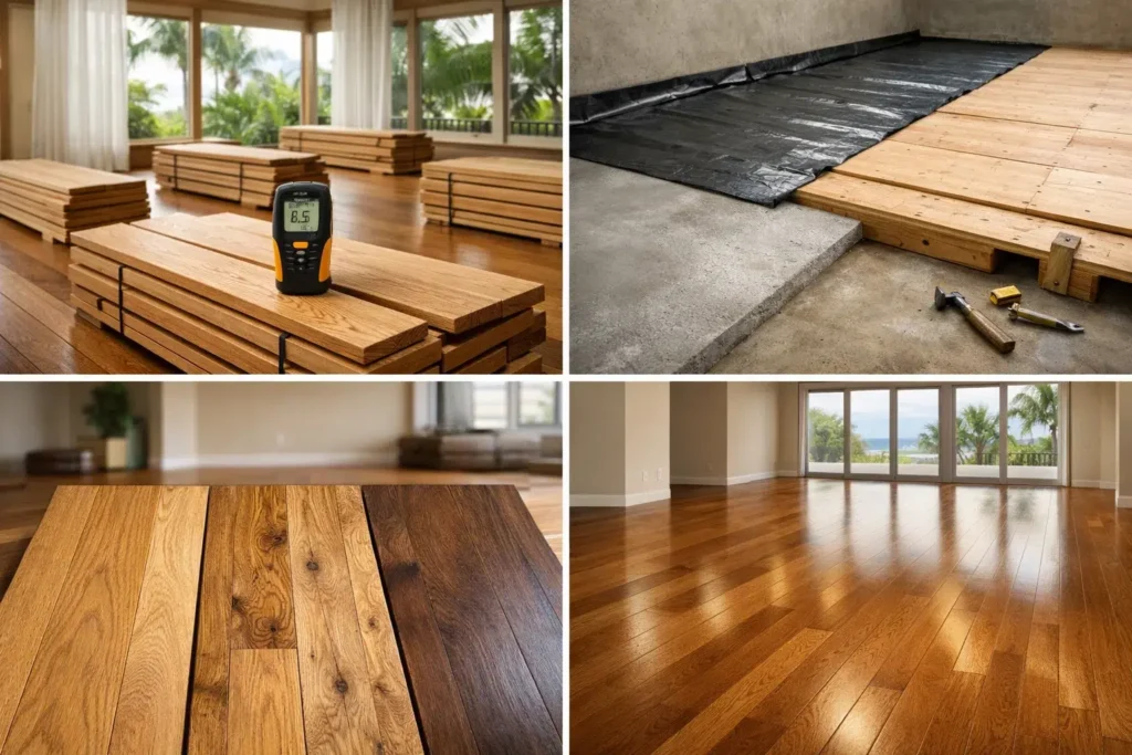 hardwood flooring installation