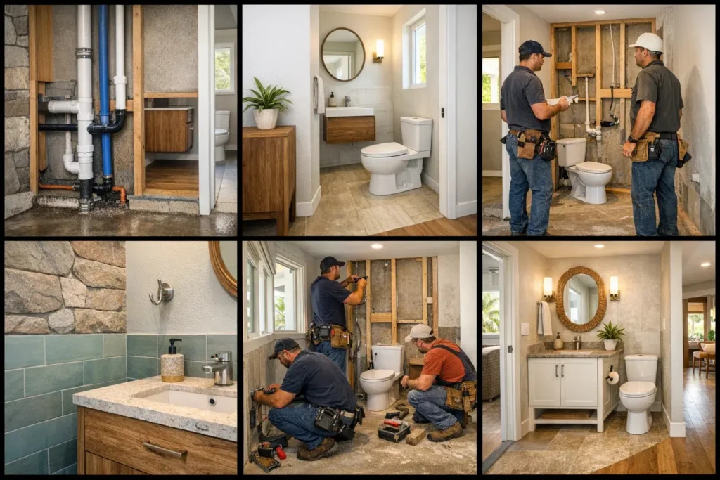 how much to add a half bathroom
