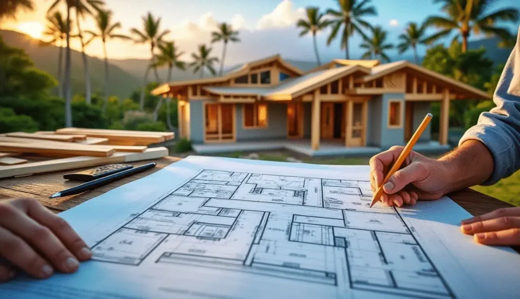 custom new construction home in Hawaii