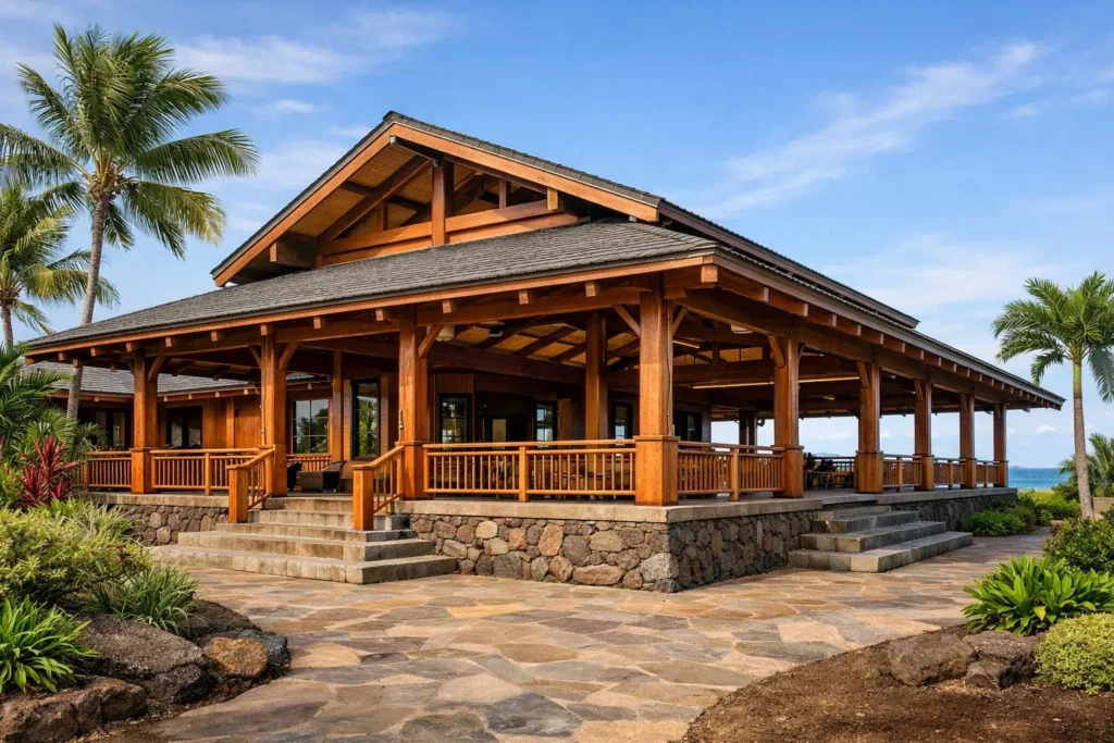 Hawaiian plantation style house