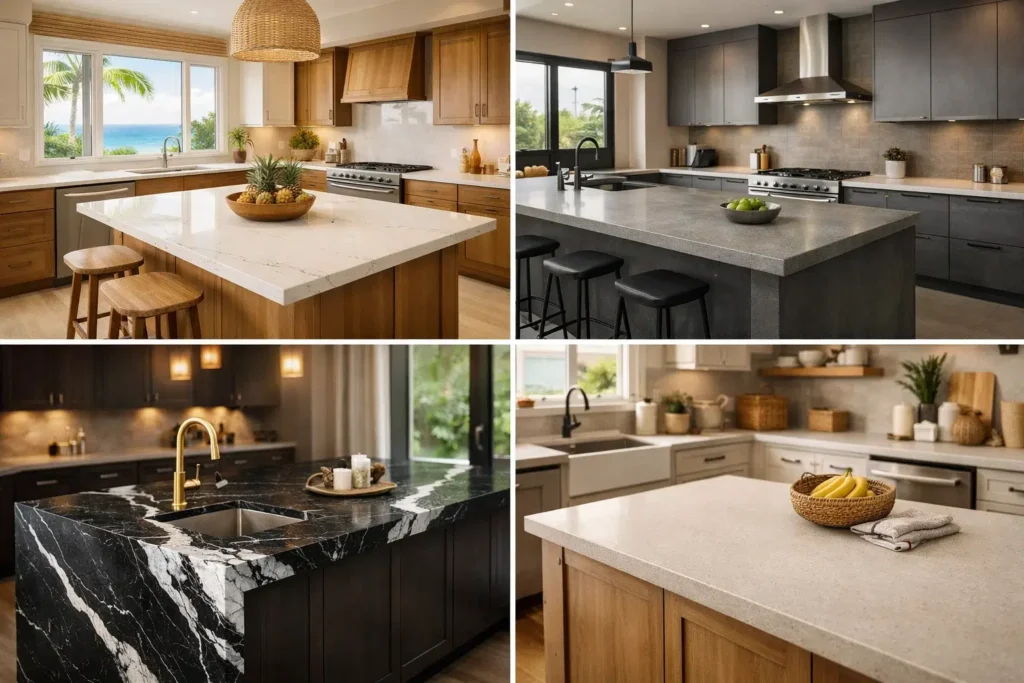 quartz countertop installation Oahu
