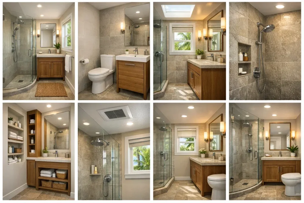 small bathroom renos
