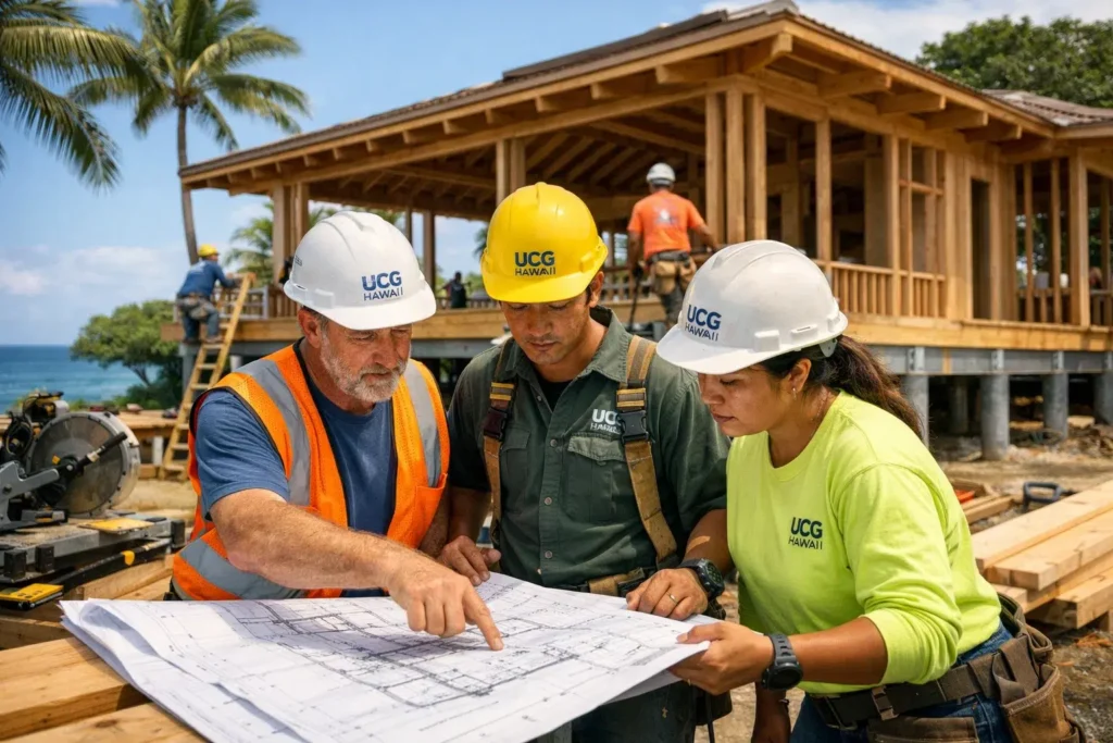 Oahu home construction